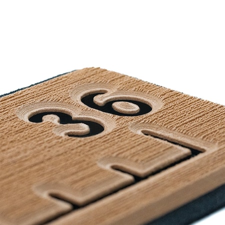 Seadek 36 Routed Ruler - 6mm - Brushed Texture - Mocha/Black 53583-80093